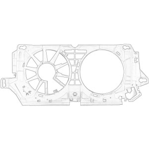 Carcasa, ventilator radiator OE MERCEDES