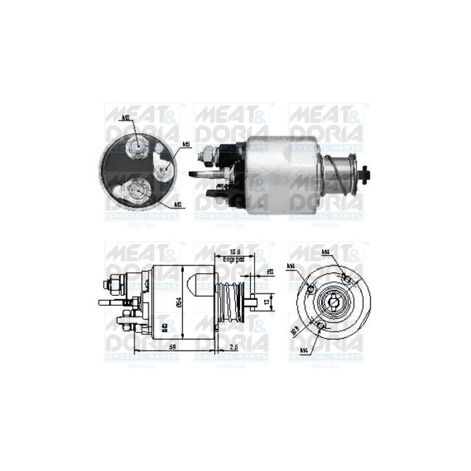 Solenoid, electromotor MEAT & DORIA