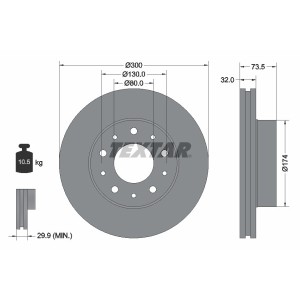 Disc frana TEXTAR