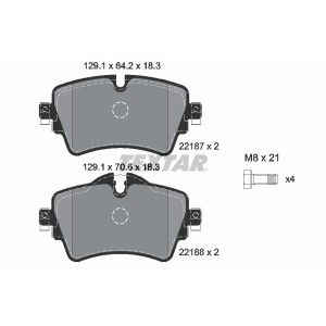 Set placute frana,frana disc TEXTAR