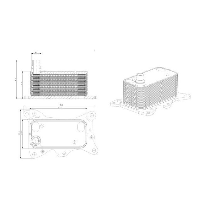 Radiator ulei, ulei motor NRF