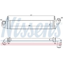 Intercooler, compresor NISSENS