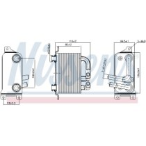 Radiator ulei, ulei motor NISSENS