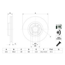 Disc frana BOSCH