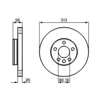 Disc frana BOSCH