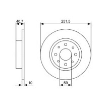 Disc frana BOSCH