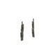 Set placute frana spate BOSCH MERCEDES 190 (W201) 1.8-2.6 10.82-08.93 54.2 mm x 61.7 mm x 12.9 mm