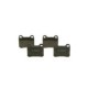 Set placute frana spate BOSCH MERCEDES 190 (W201) 1.8-2.6 10.82-08.93 54.2 mm x 61.7 mm x 12.9 mm