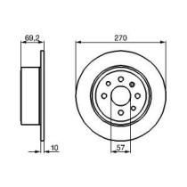 Disc frana BOSCH