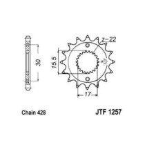 Pinion lant JT ZĘBATKI