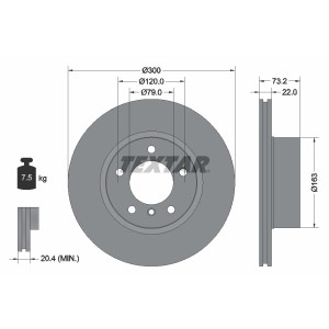 Disc frana TEXTAR