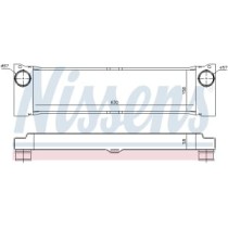 Intercooler, compresor NISSENS