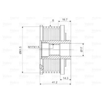 Fulie, alternator VALEO