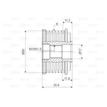 Fulie, alternator VALEO