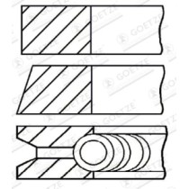 Set segmenti piston GOETZE