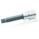 Tubulară cheie 1/2" SPLINE XZN M12 lungime 100mm cromată TOPTUL 23,9mm 12,5mm