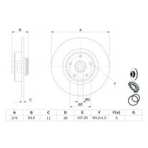 Disc frana BOSCH