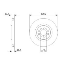 Disc frana BOSCH