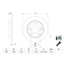 Disc frana BOSCH