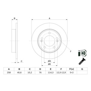 Disc frana BOSCH