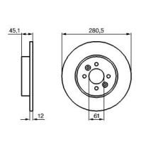 Disc frana BOSCH