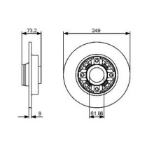 Disc frana BOSCH