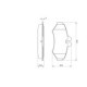 Set placute frana spate BOSCH pentru MERCEDES G W461 W463 SPRINTER 2-T B901 B902 3-T B903 2.1D-5.5 09.94 dimensiuni 61.3x125.9x17.6 mm