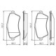 Set placute frana fata BOSCH pentru LAND ROVER FREELANDER I 1.8/2.0D/2.5 02.98-10.06, inaltime 62.2 mm, latime 131.9 mm, grosime 17.5 mm