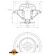 Termostat sistem racire 92°C BMW 3 E30 E36 5 E28 E34 E39 7 E38 Z3 E36 1.6-2.8 09.85-06.03 cu inel etansare