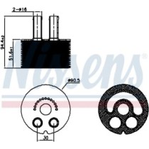 Radiator ulei, ulei motor NISSENS