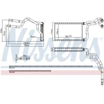 Schimbator caldura, incalzire habitaclu NISSENS
