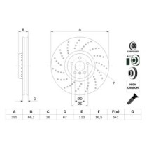 Disc frana BOSCH