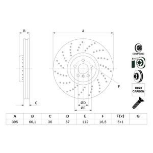 Disc frana BOSCH