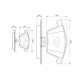 Set placute frana fata BOSCH pentru VOLVO V40, SAAB 9-3 1.5-2.0D, dimensiuni 72.9 mm inaltime, 155.3 mm latime, 18.5 mm grosime