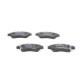 Set placute frana fata BOSCH pentru HONDA CIVIC V, CIVIC VI, JAZZ II, LOGO 1.2-1.6, inaltime 54.5 mm, latime 131.6 mm, grosime 15.0 mm