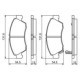 Set placute frana fata BOSCH pentru HONDA CIVIC V, CIVIC VI, JAZZ II, LOGO 1.2-1.6, inaltime 54.5 mm, latime 131.6 mm, grosime 15.0 mm