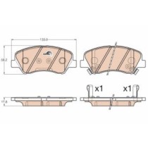 Set placute frana,frana disc TRW MOTO