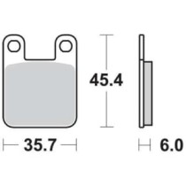 Set placute frana,frana disc TRW MOTO