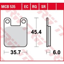 Set placute frana,frana disc TRW MOTO