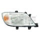 Far TYC Lampa frontala Stanga H1/H7 electric fara motoras cromat pentru MERCEDES SPRINTER 2-T 3-T 4-T -12.02