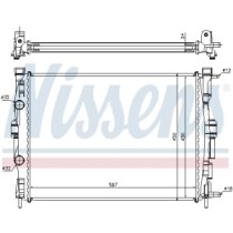 Radiator, racire motor NISSENS