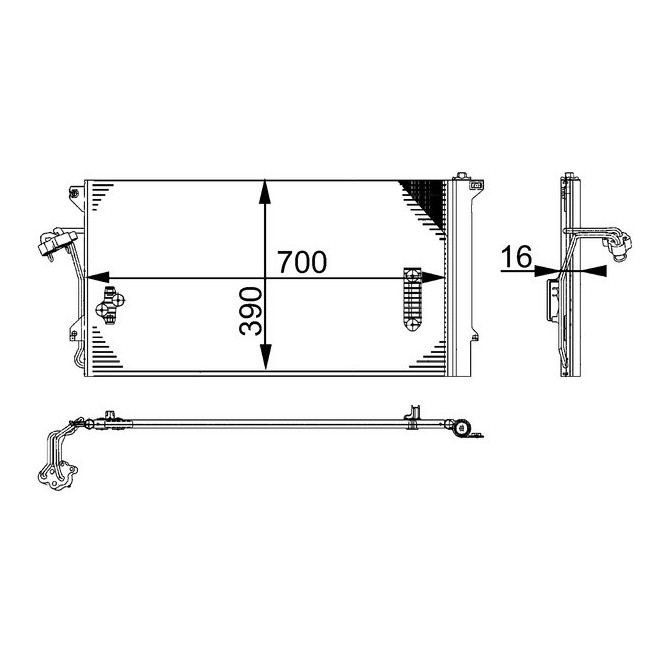 Condensator, climatizare MAHLE