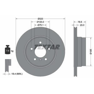 Disc frana TEXTAR