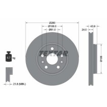 Disc frana TEXTAR