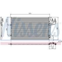Condensator, climatizare NISSENS