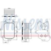 Radiator ulei, ulei motor NISSENS