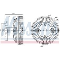 Cupla, ventilator radiator NISSENS