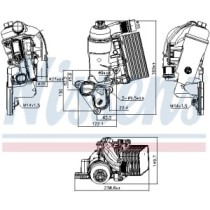 Radiator ulei, ulei motor NISSENS