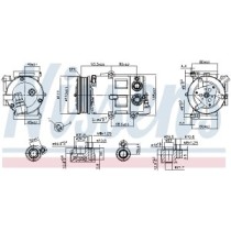 Compresor, climatizare NISSENS