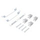 Set accesorii montaj pantofi de frana DELPHI pentru FORD FIESTA IV, FIESTA V, FUSION, KA, PUMA, MAZDA 121 III 1.0-2.3